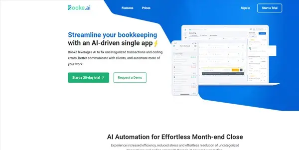 Screenshot of Booke AI