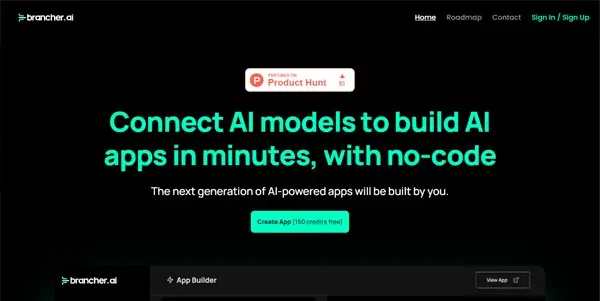 Screenshot of Brancher AI