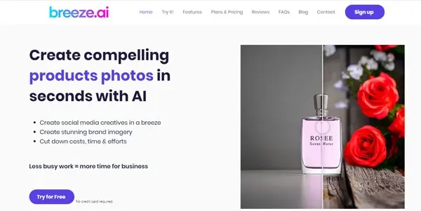 Screenshot of Breeze AI