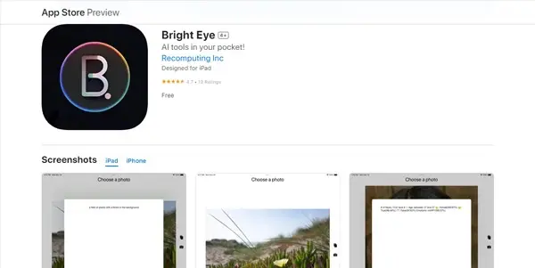 Screenshot of Bright Eye