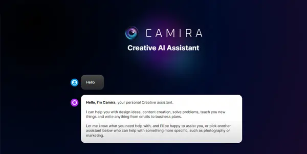 Screenshot of CAMIRA