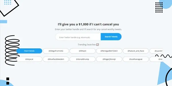 Screenshot of CanceledGPT