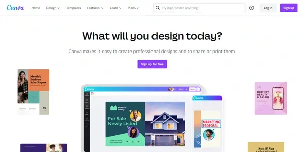 Screenshot of Canva AI