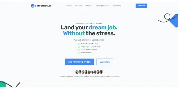 Screenshot of Careerflow