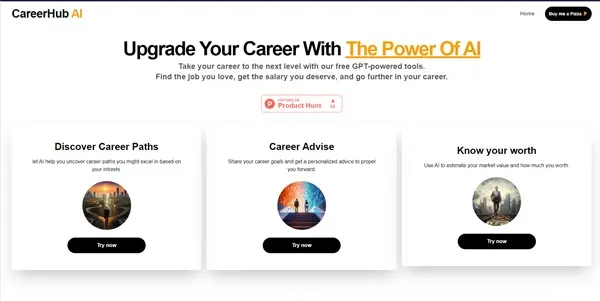 Screenshot of CareerHub AI