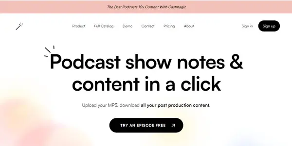 Screenshot of Castmagic