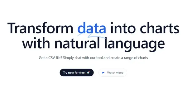 Screenshot of Chat2CSV