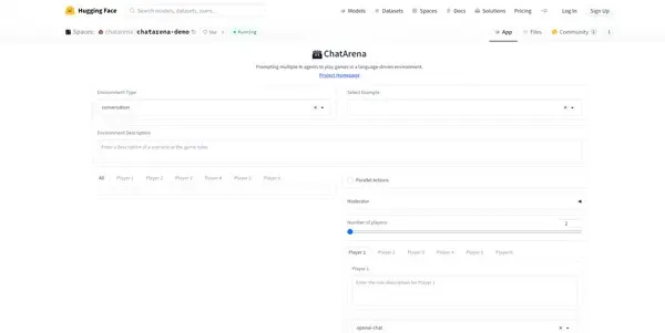 Screenshot of ChatArena️