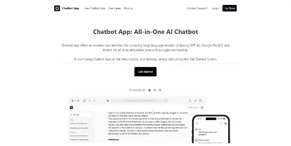 Screenshot of Chatbot App
