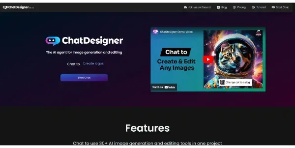 Screenshot of ChatDesigner