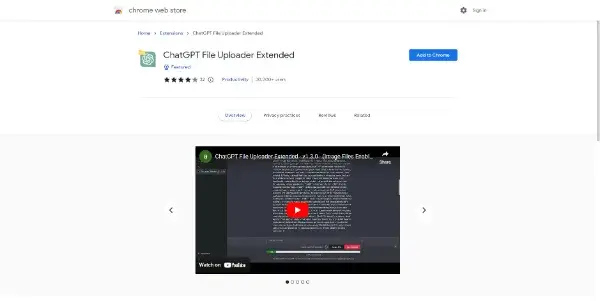 Screenshot of ChatGPT File Uploader