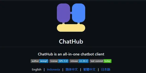 Screenshot of ChatHub