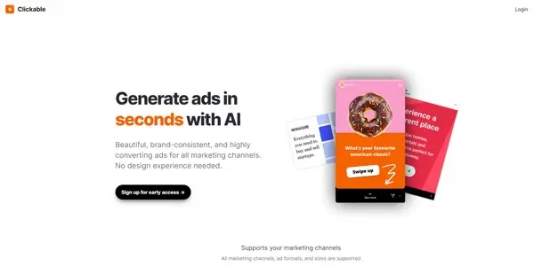 Screenshot of Clickable