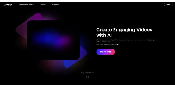 Screenshot of Clipfly