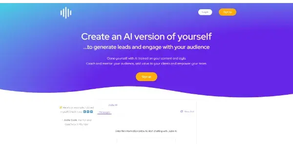 Screenshot of Coachvox AI