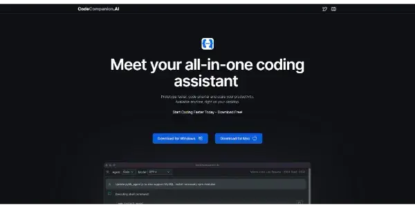 Screenshot of CodeCompanion