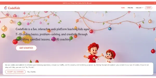 Screenshot of CodeKidz