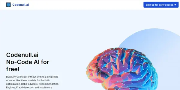 Screenshot of Codenull AI