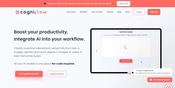 Screenshot of Cogniflow