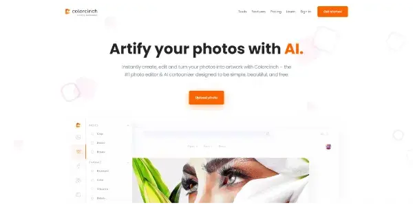 Screenshot of Colorcinch