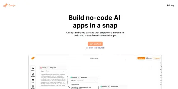 Screenshot of Conju