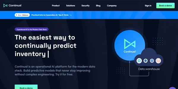 Screenshot of Continual AI