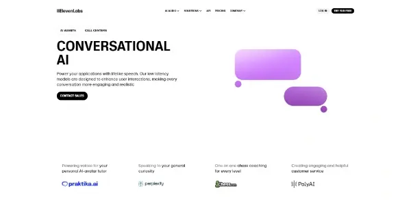 Screenshot of Conversational AI