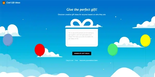 Screenshot of Cool Gift Ideas