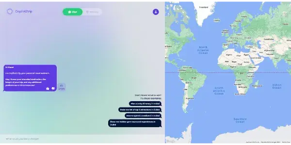 Screenshot of Copilot2trip