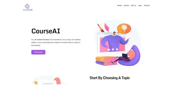 Screenshot of CourseAI