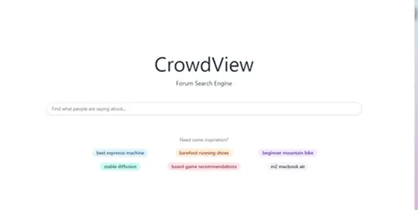 Screenshot of CrowdView