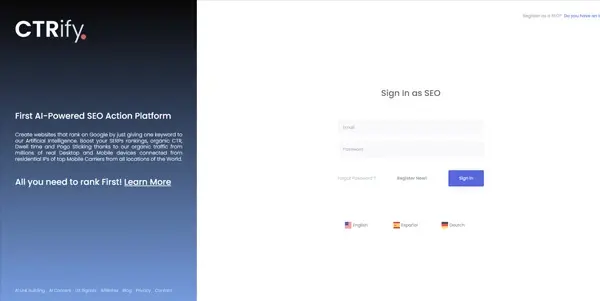Screenshot of CTRify