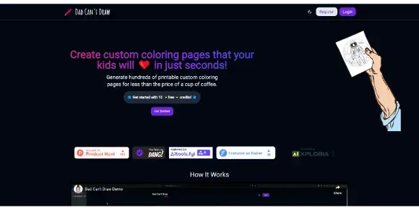 Screenshot of Dad Can’t Draw