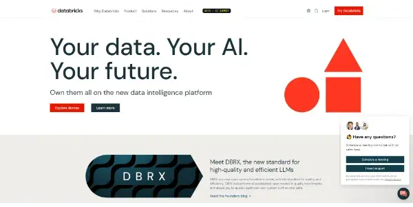 Screenshot of Databricks