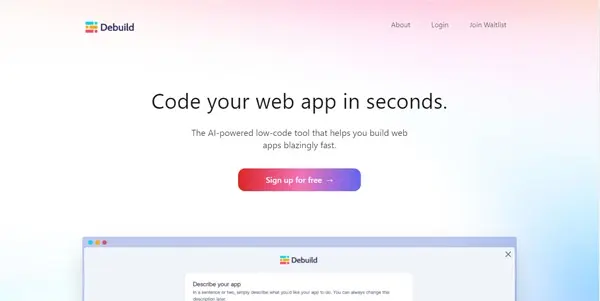 Screenshot of Debuild