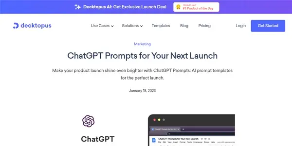 Screenshot of Decktopus