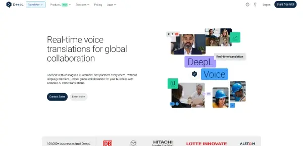 Screenshot of DeepL Voice