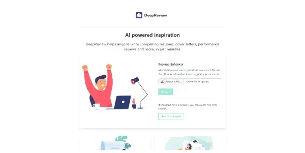 Screenshot of DeepReview