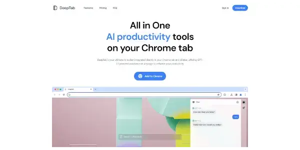 Screenshot of DeepTab