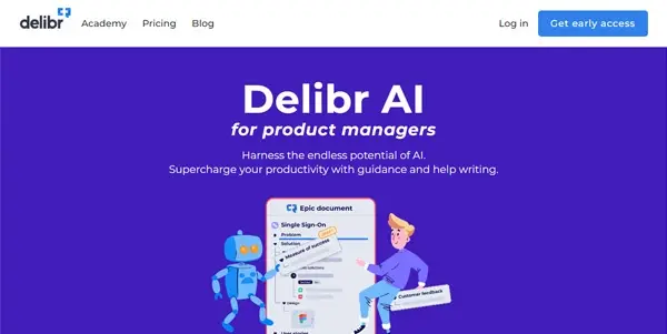 Screenshot of Delibr
