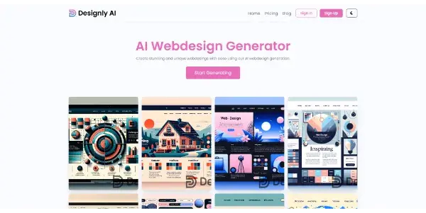 Screenshot of DesignlyAI