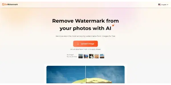 Screenshot of Dewatermark.AI