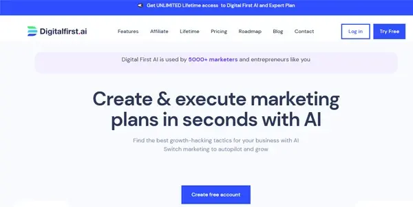 Screenshot of Digital First AI