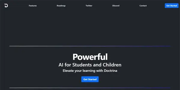 Screenshot of Doctrina AI