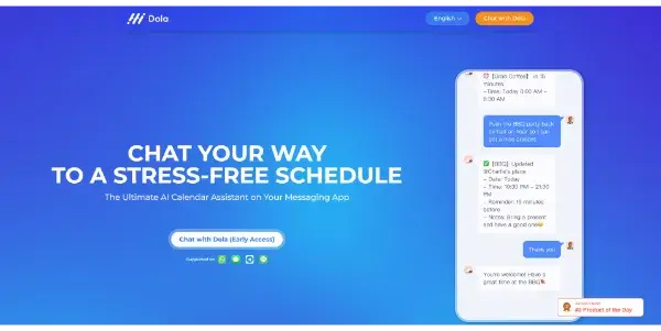 Screenshot of Dola AI