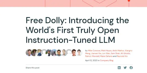 Screenshot of Dolly 2.0