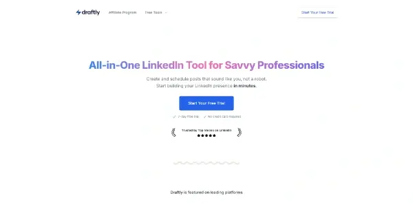 Screenshot of Draftly