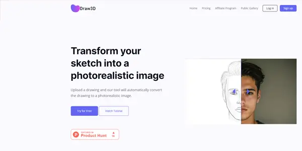 Screenshot of Draw3D
