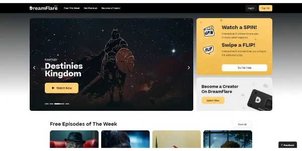 Screenshot of DreamFlare