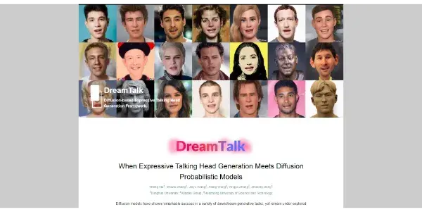 Screenshot of DreamTalk